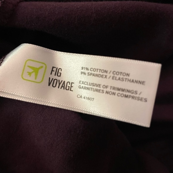 Fig Voyage Purple 3/4 Sleeve Wrap Midi Dress - Picture 4 of 4